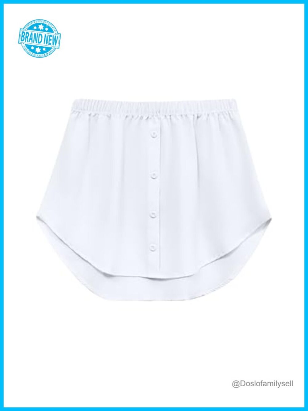 Women's Cotton Blend Half Slip Underskirt A-Line Layering Skirt S-XXL